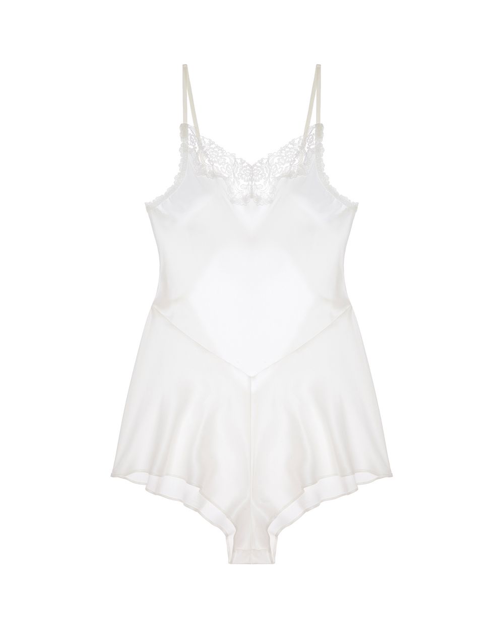 Monique Lhuillier x Hanky Panky Jolie Romper in white