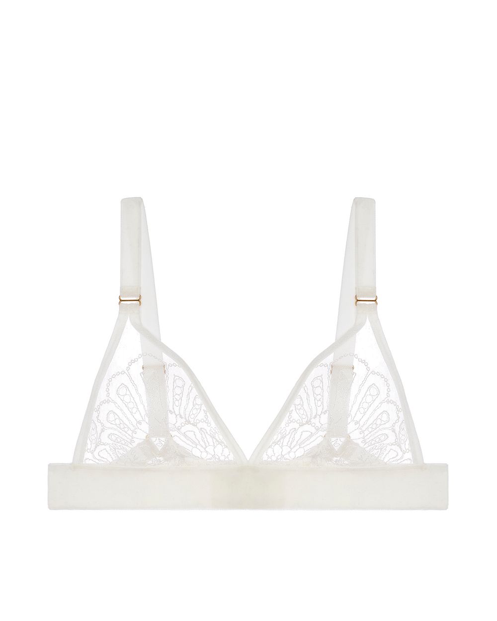 The Underargument For Love Against Conforming Triangle Bra in white
