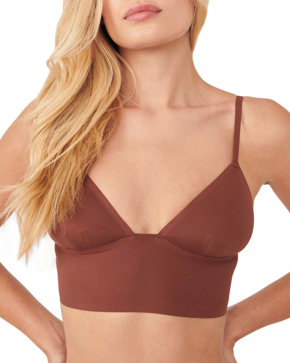 Free People Intimately FP Sage Longline Bralette in brown