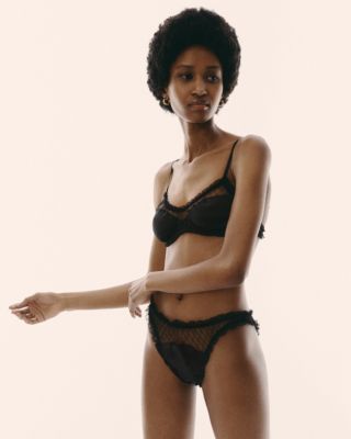 Le Petit Trou Lis Brief in black