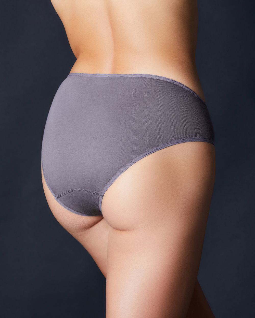 Hanro Hope Hi Cut Brief in gray