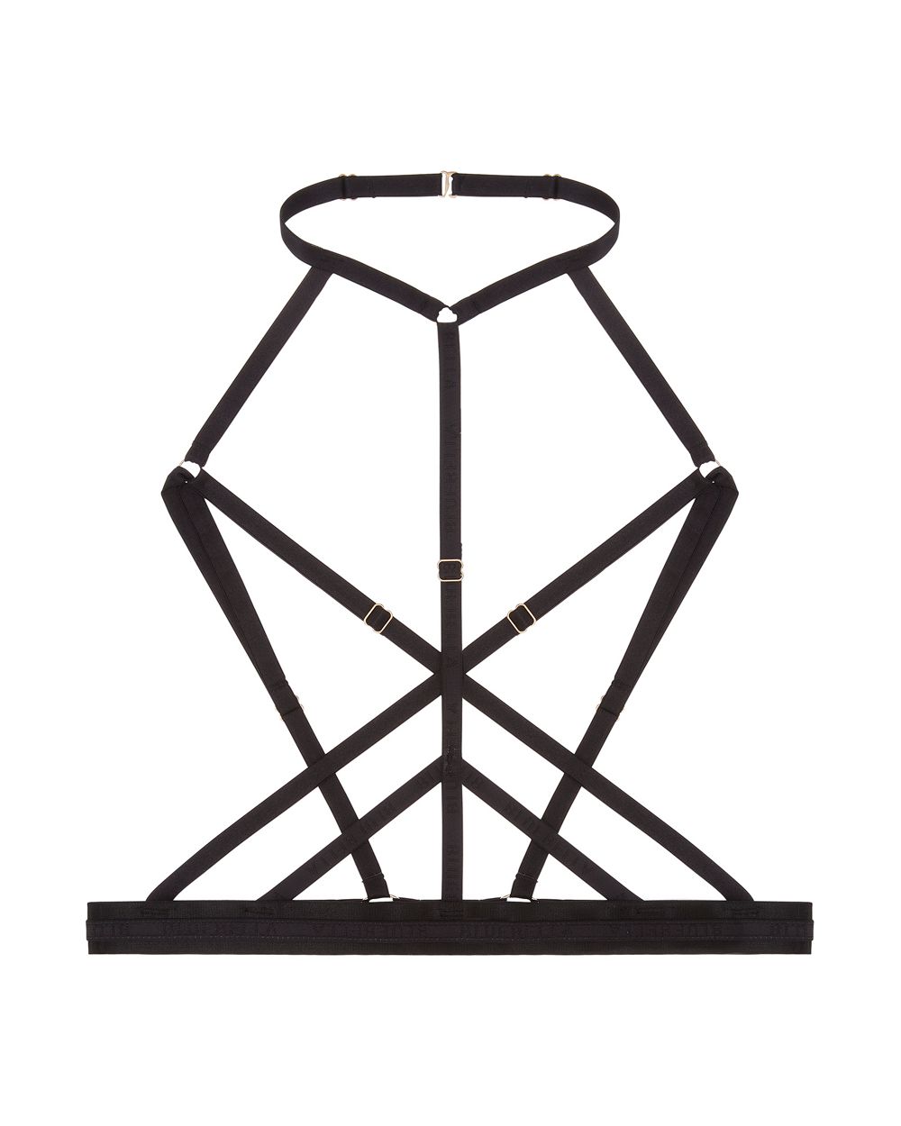 Bluebella Zuri Harness Bra in black