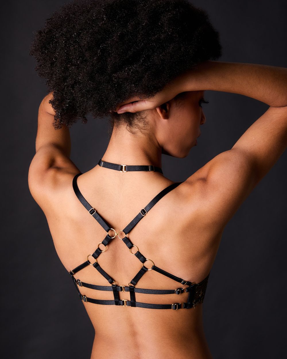 Bordelle Selene Ouvert Wire Bra in black