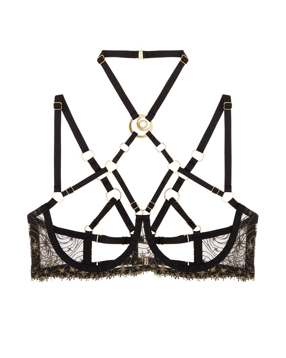 Bordelle Selene Ouvert Wire Bra in black