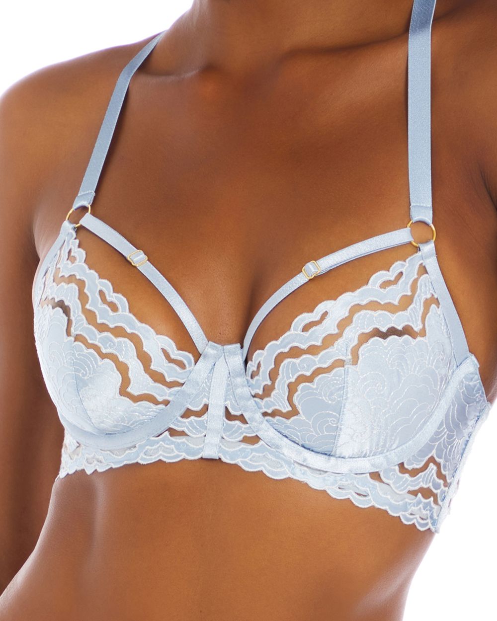 Bordelle Dala Balconette Bra in blue