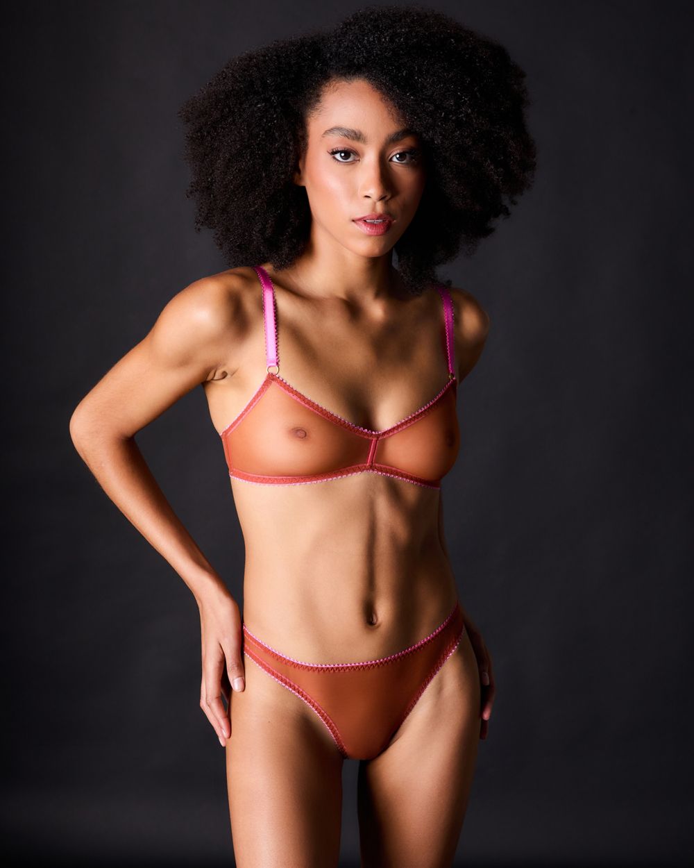 Dora Larsen Alexa Soft Bra in red