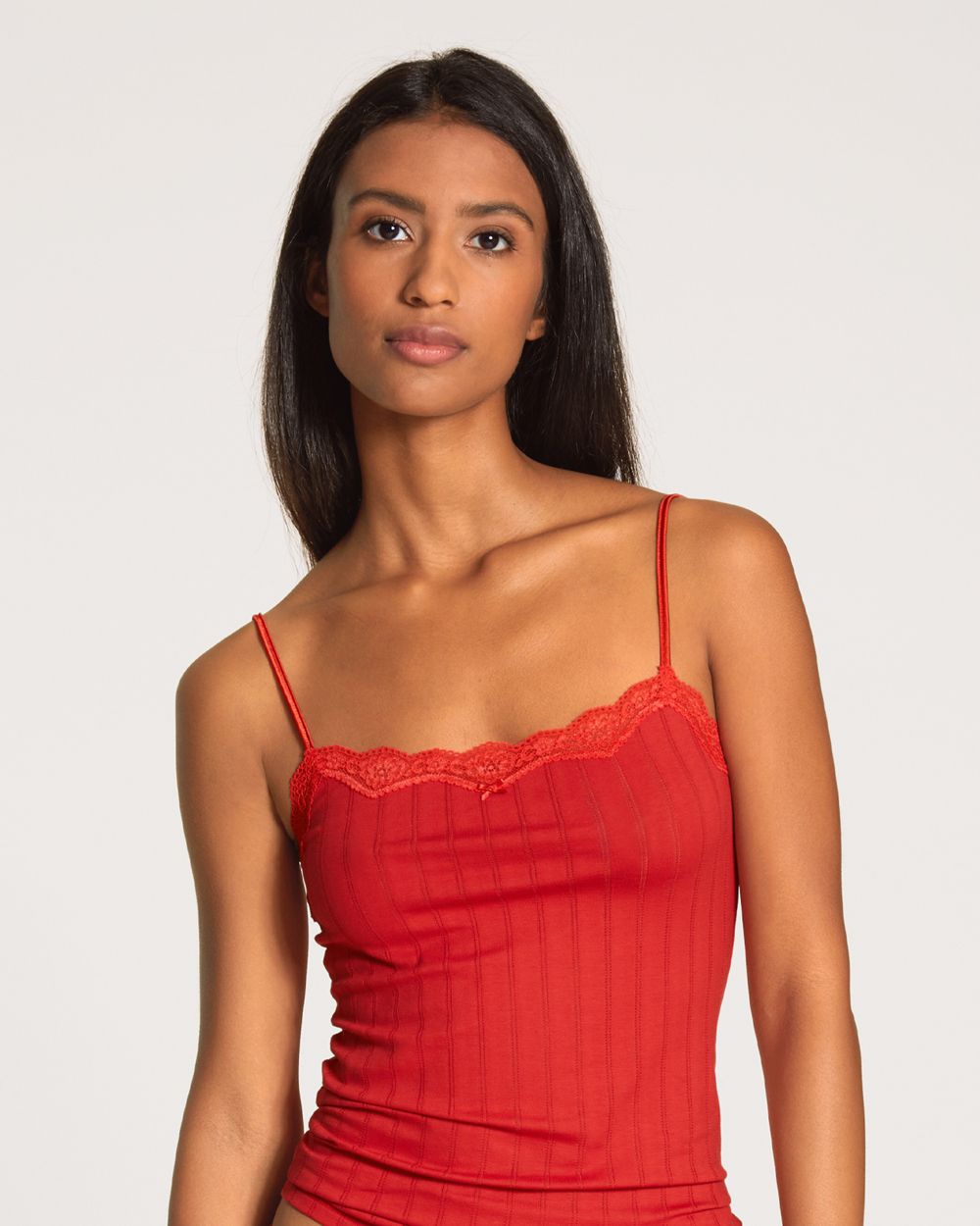 Calida Etude Tujours Spaghetti Cami in red
