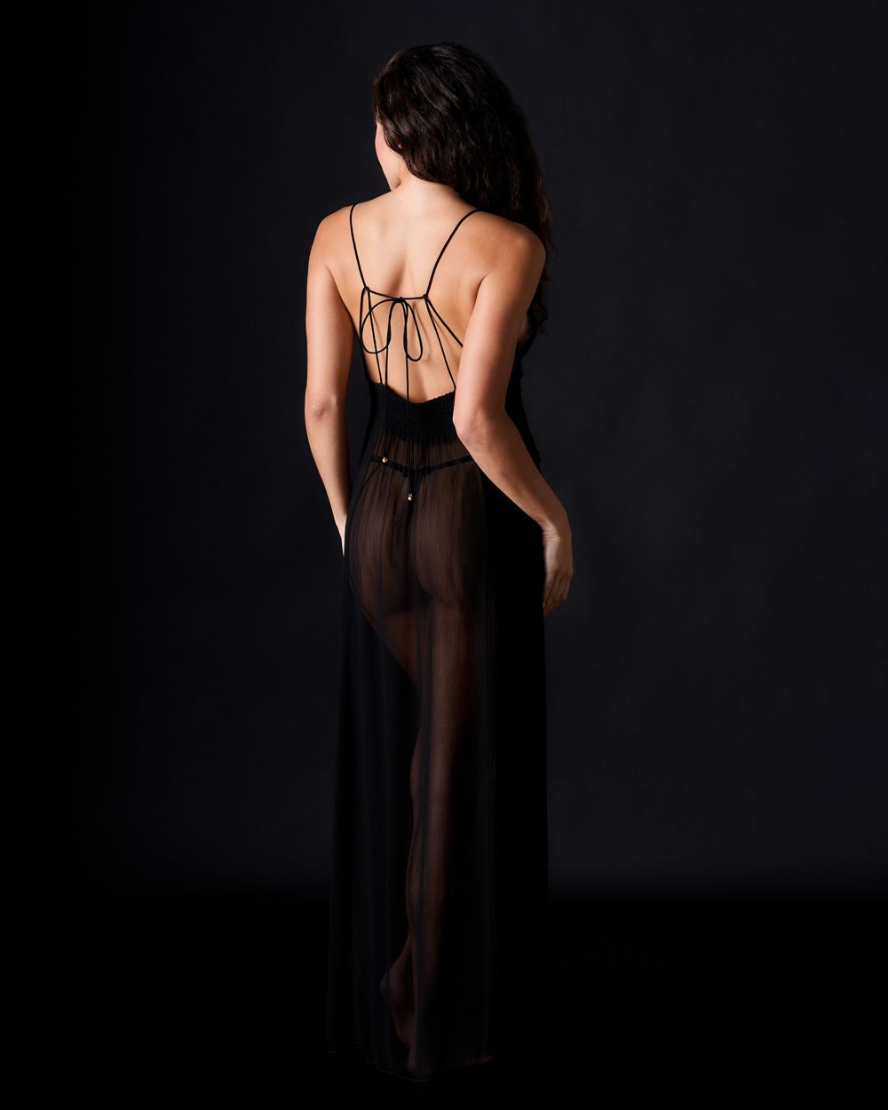 Free People Intimately FP Current Obsession Maxi Dress in black