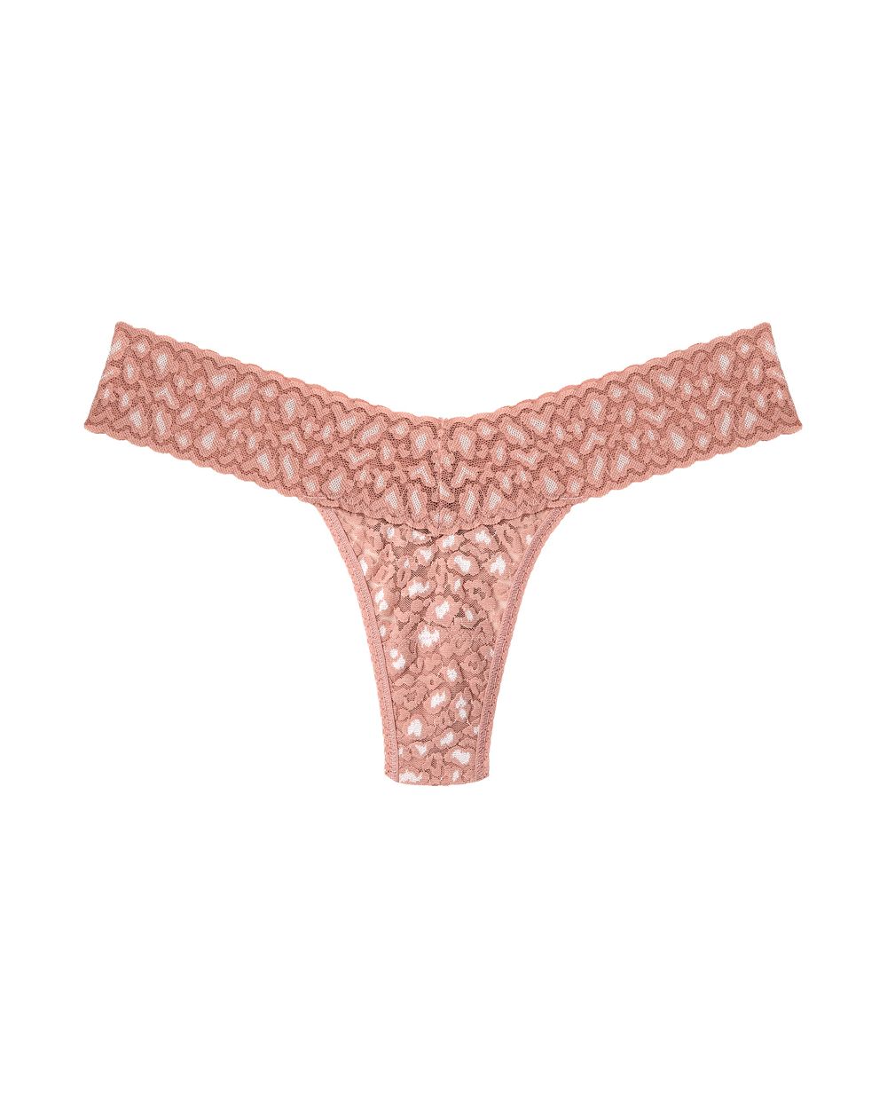 Hanky Panky Cross Dyed Leopard Low Rise Thong in pink