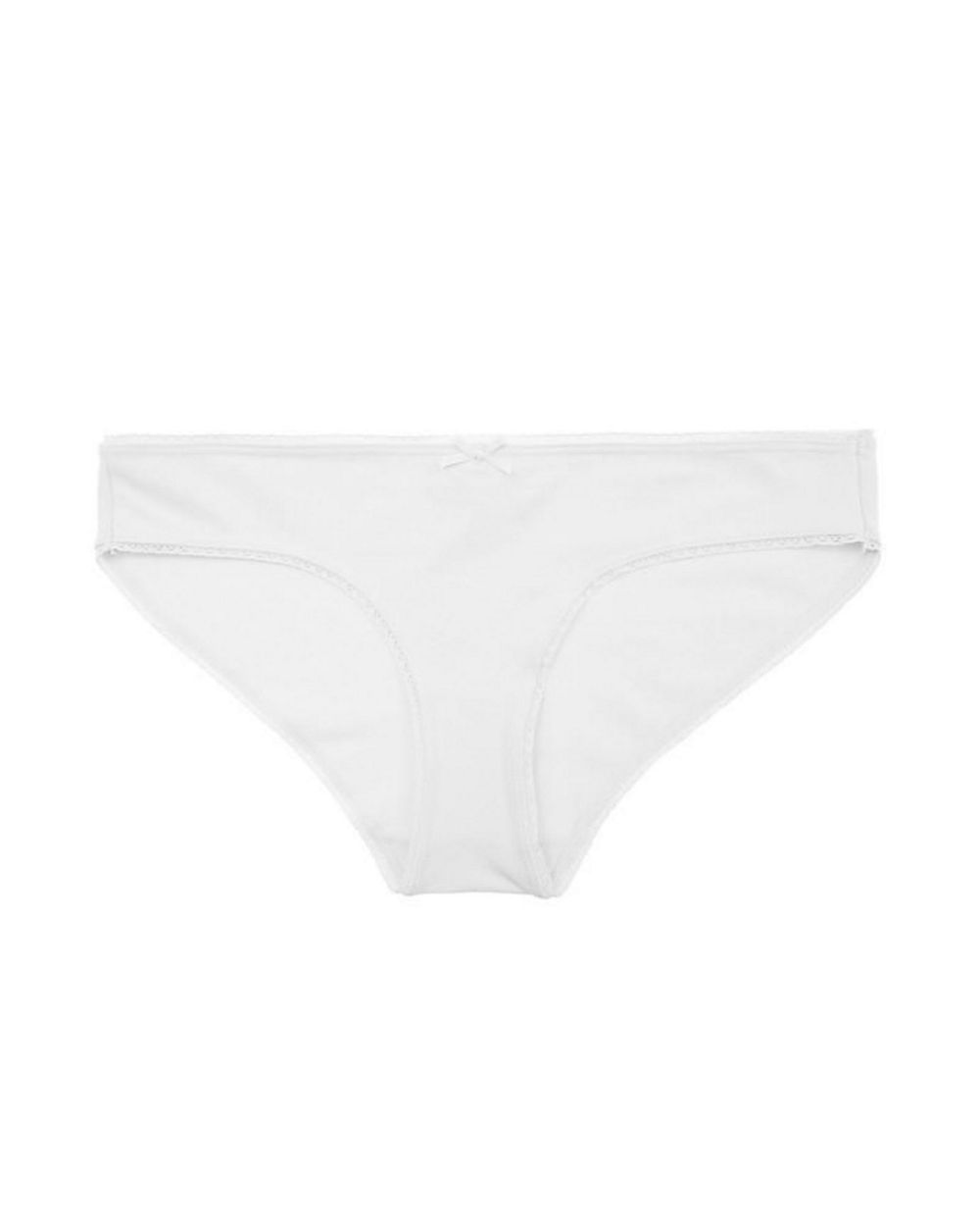 Eberjey Pima Goddess Low-Rider Bikini in white