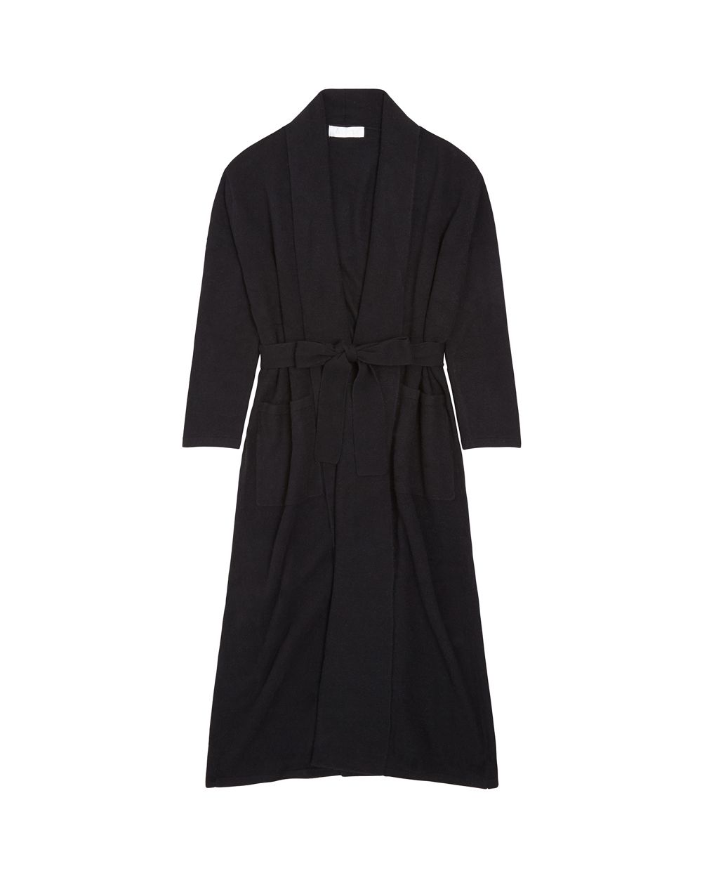 Arlotta Classic Collection Long Cashmere Robe in black