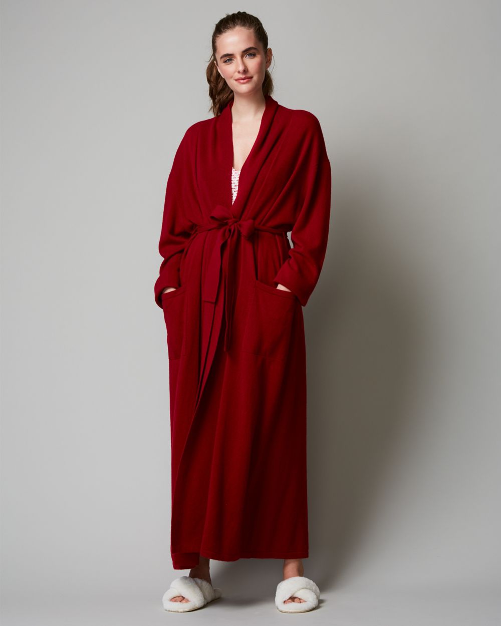 Classic Collection Long Cashmere Robe Journelle