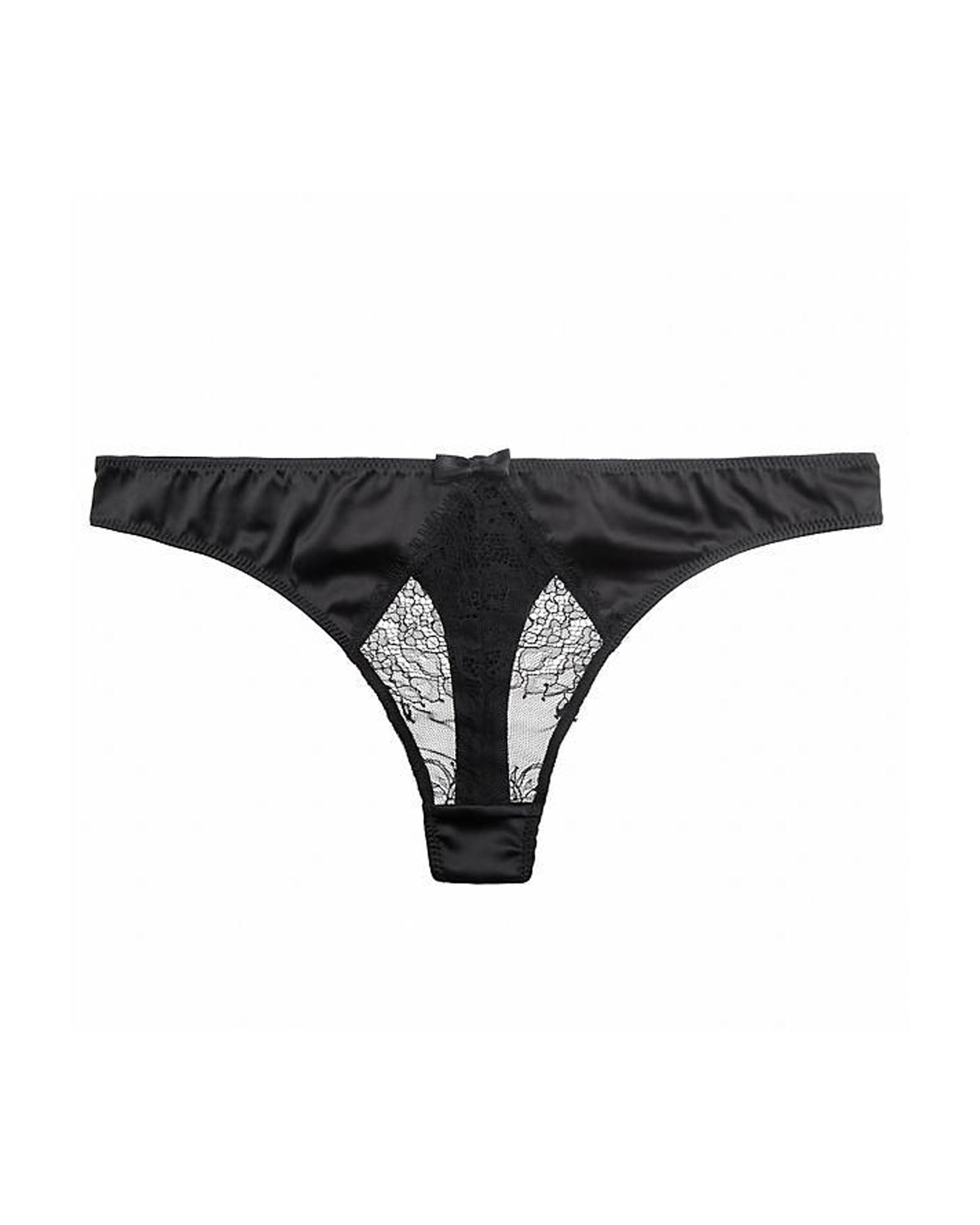 Maison Close Villa Satine Thong in black