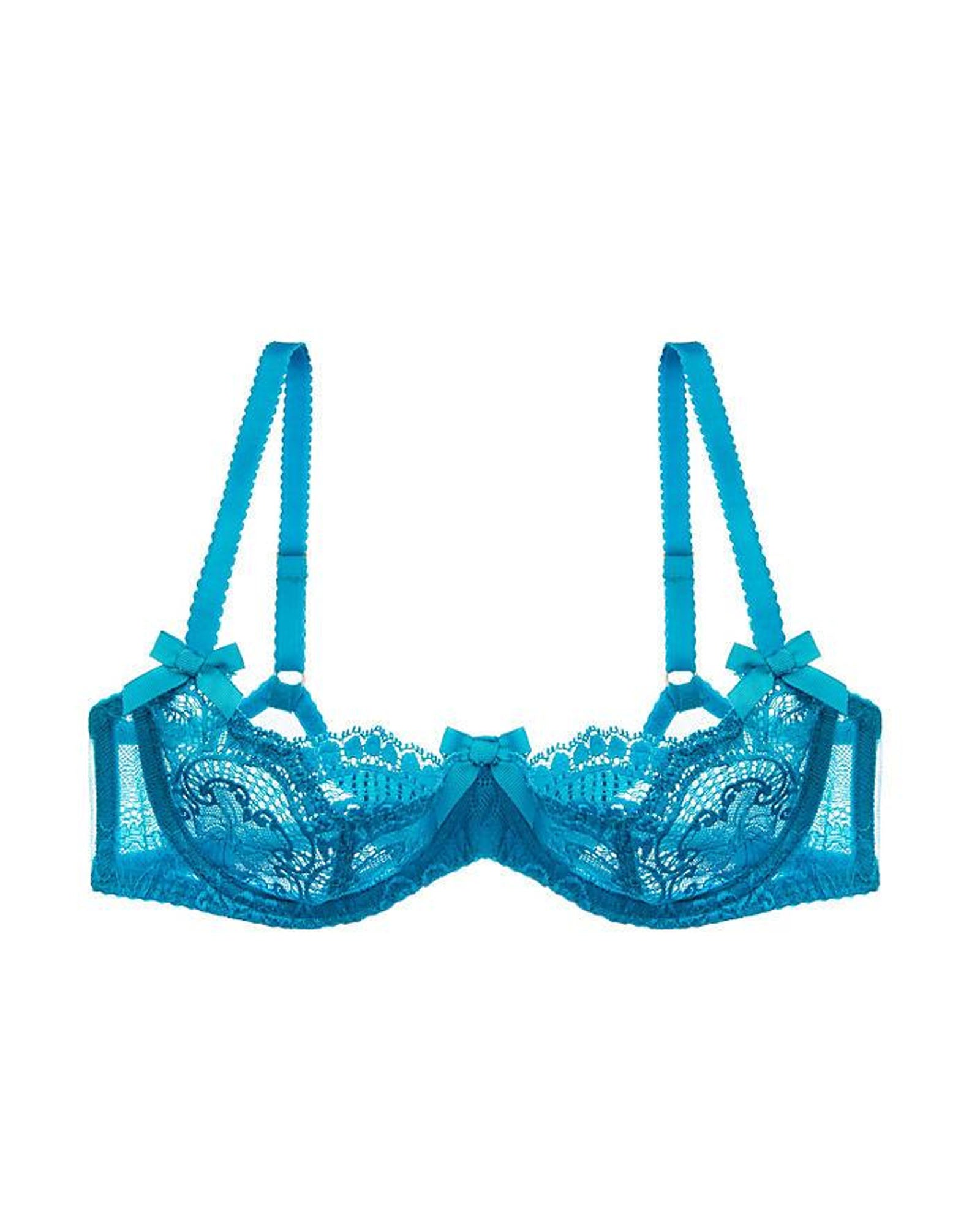 L'Agent Vanesa Non-Padded Demi Bra in blue