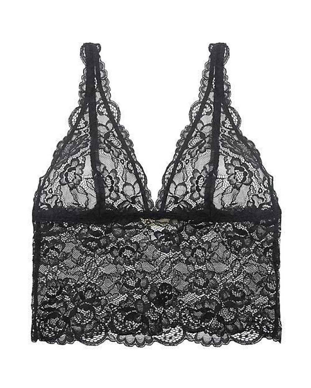 Fleur't Lacy Dainties Half Camisole in black