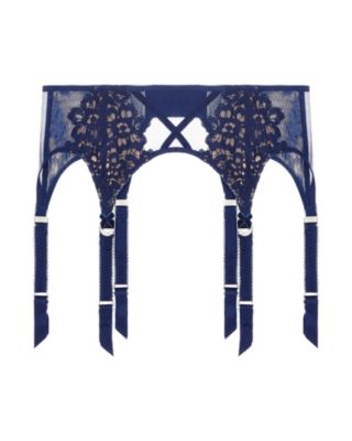 Dita Von Teese Black Dahlia Suspender in blue