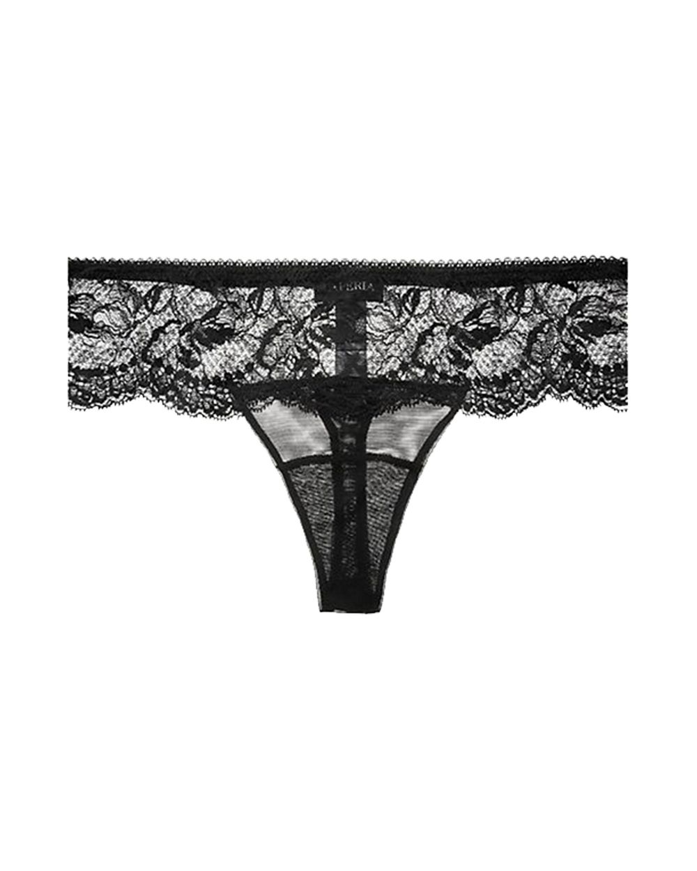 La Perla Begonia Thong in black