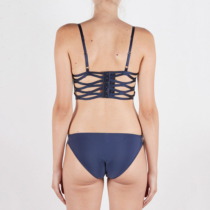 Lonely Harper Mid Line Bra in blue