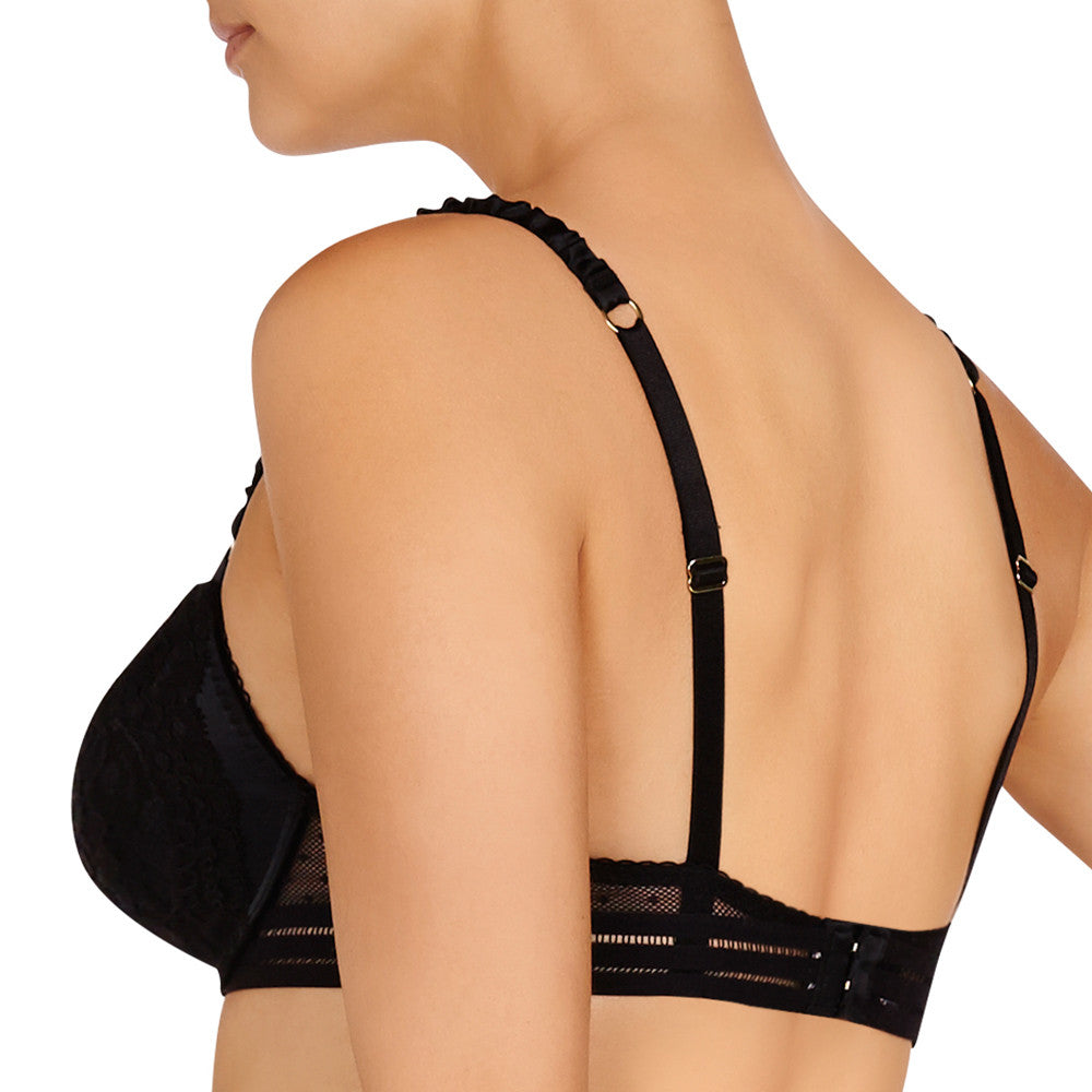 Stella McCartney Isabel Floating Contour Plunge Bra in black