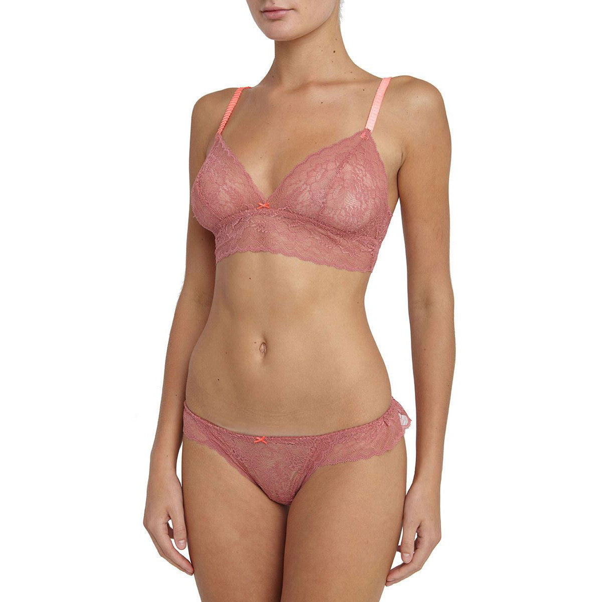 Eberjey Marissa Ruffle Thong in red