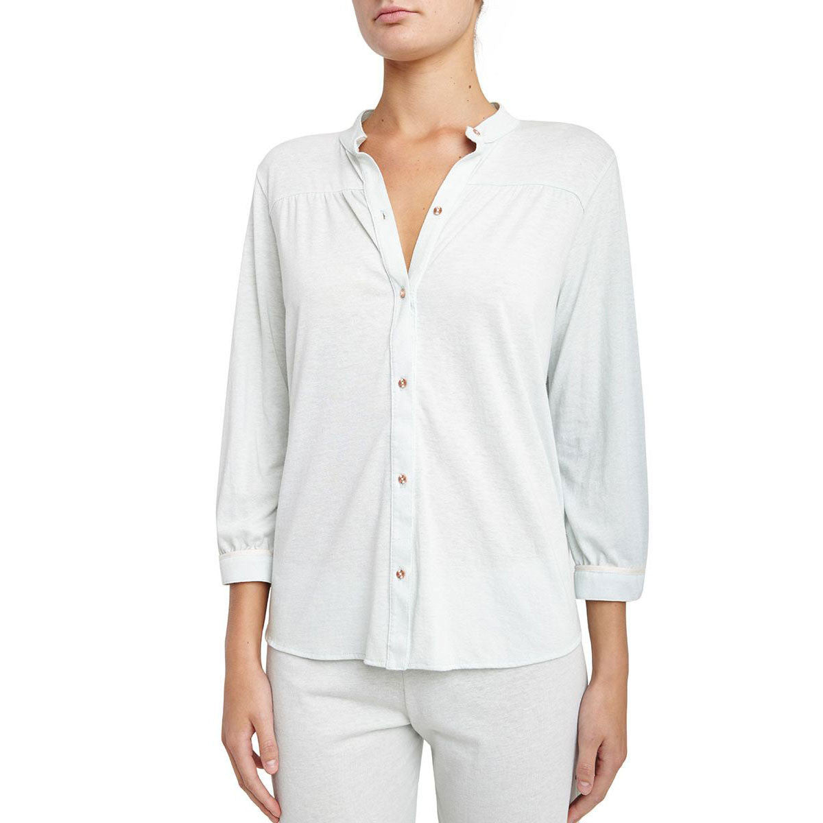 Eberjey Sleepy Tees PJ Top in green