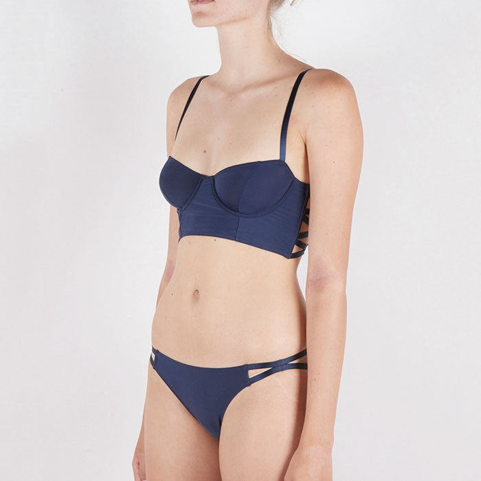 Lonely Harper Mid Line Bra in blue