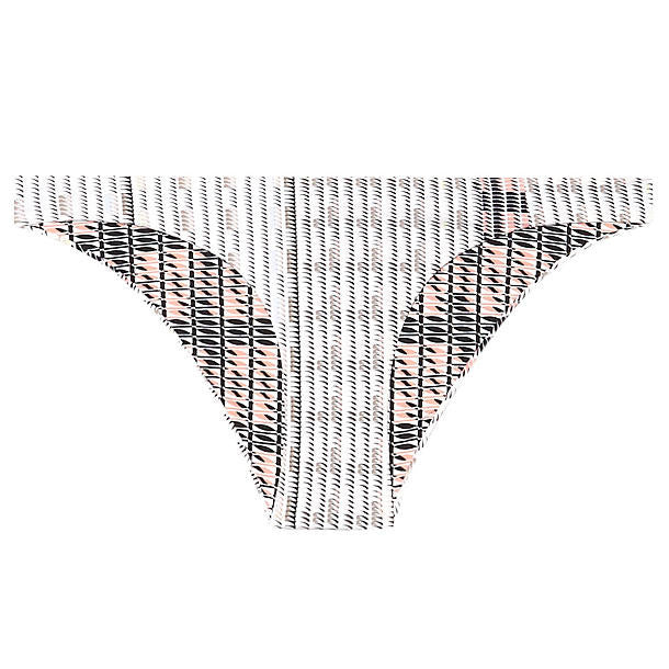 Asceno Blush Crescent Classic Swim Bottom in white