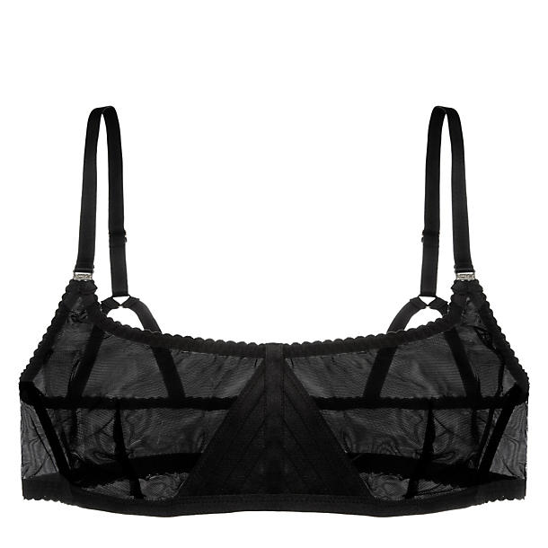 Bordelle Kinbaku Bandeau Bra in black