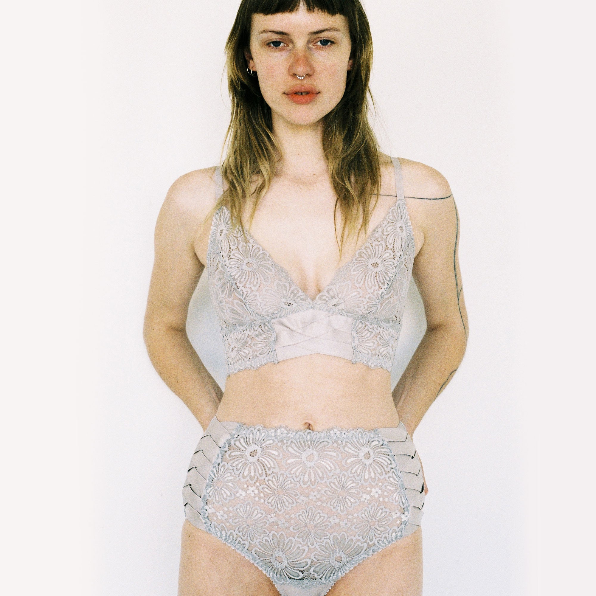 Lonely Patsy High Waist Brief in gray