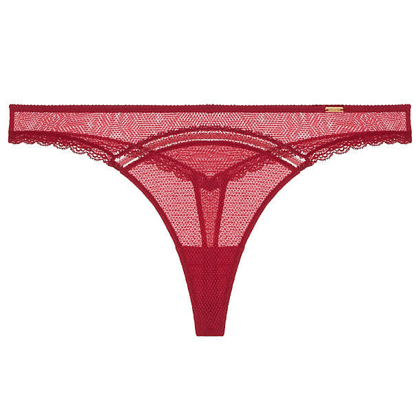 Chantelle Parisian Tanga Thong in red