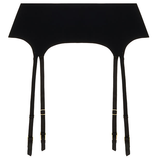 Commando Stripped Garter Belt in black