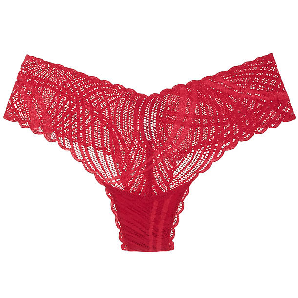 Cosabella Minoa Low Rise Thong in red