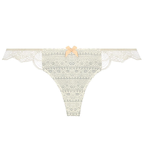 Eberjey Encajes Thong in white