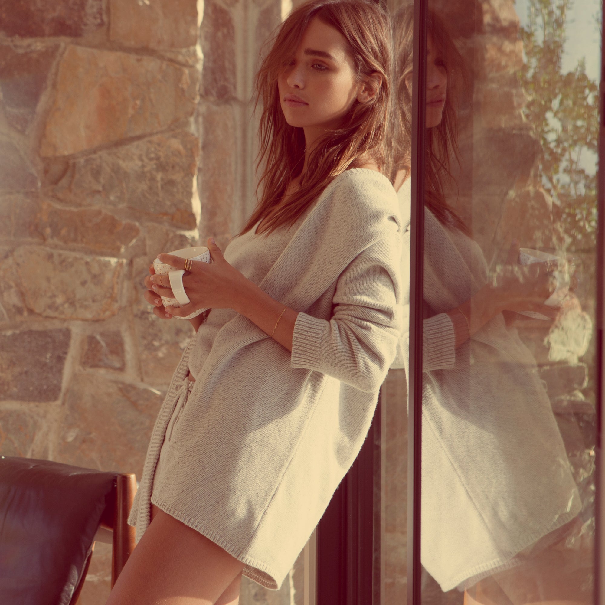 Eberjey Paula Cardigan in gray