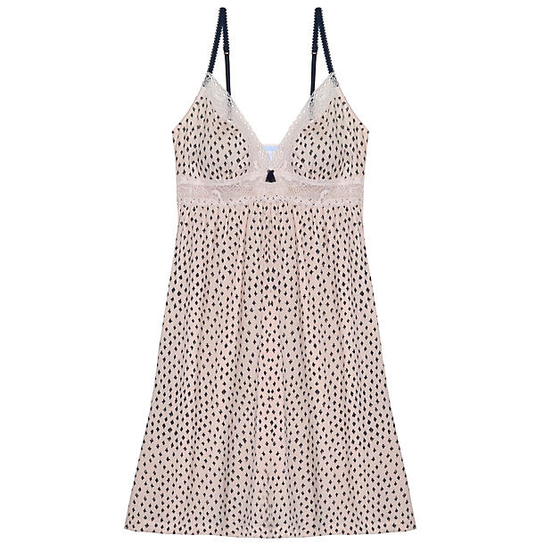 Eberjey Sketchy Spots Chemise in pink