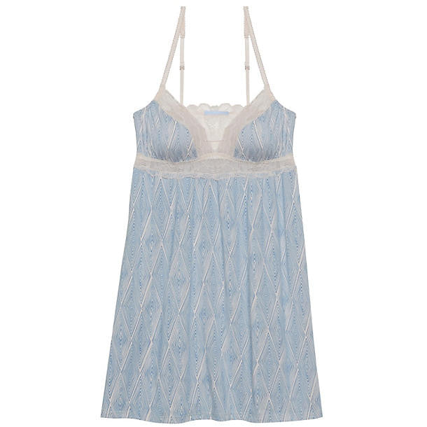 Eberjey Diamond Maze Chemise in blue