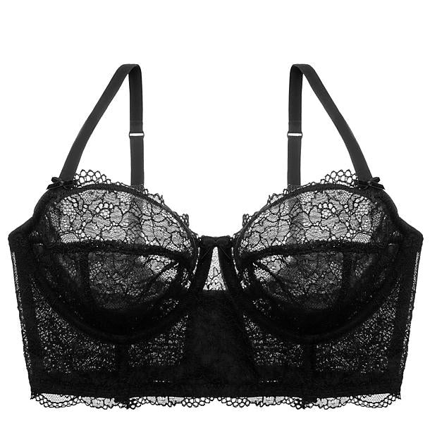Evollove Day Blush Long Line Bra in black