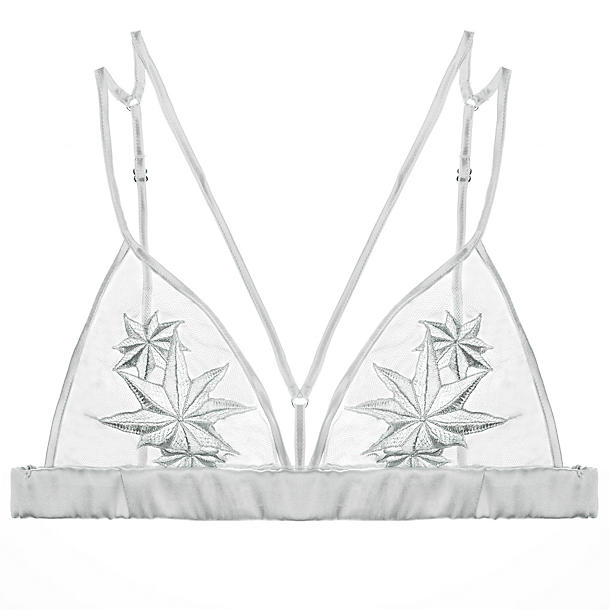 Fleur of England Supernova Boudoir Bra in gray