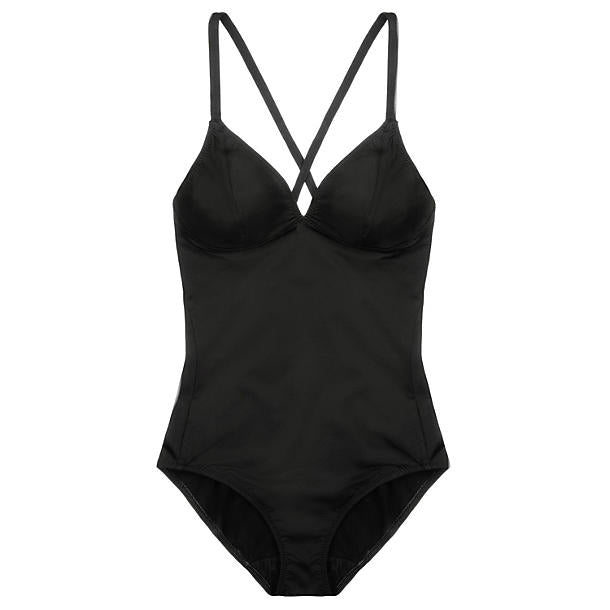 Fortnight Lingerie Swim Tie Back One Piece in black