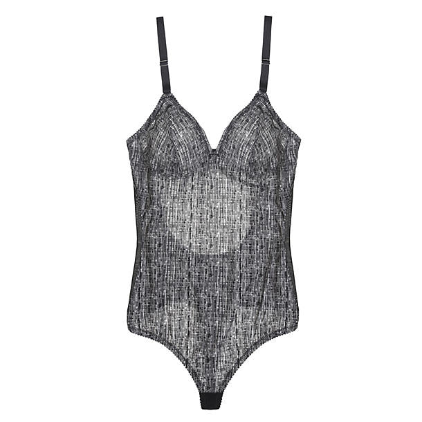 Fortnight Lingerie Willow Bodysuit in gray
