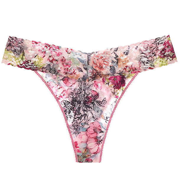 Hanky Panky Flora Original Rise Thong in pink