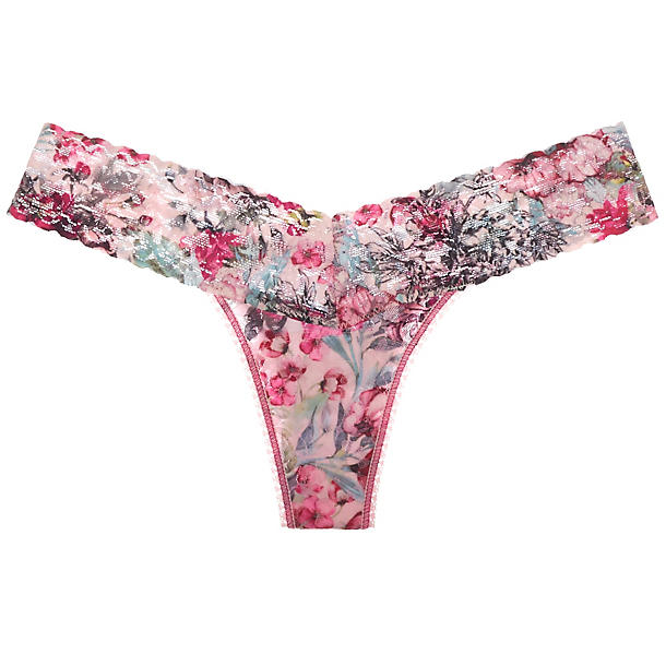 Hanky Panky Flora Low Rise Thong in pink