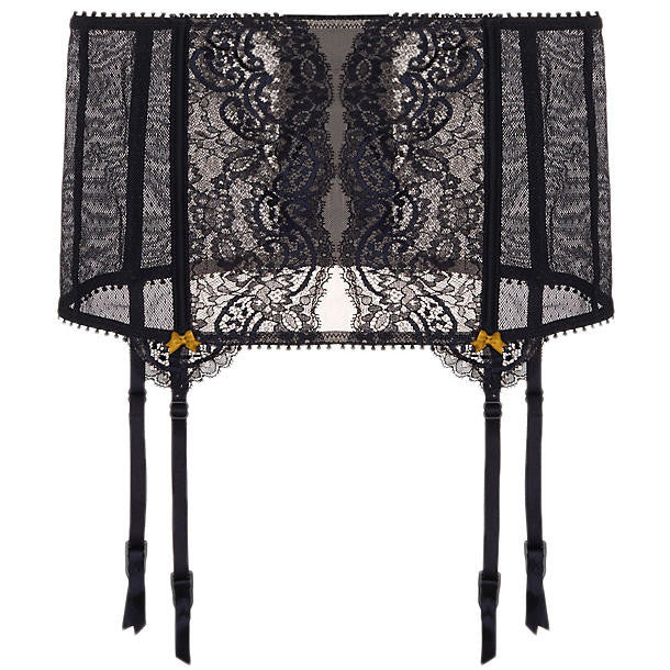 Heidi Klum Intimates Olympia Lashes Suspender Belt in purple