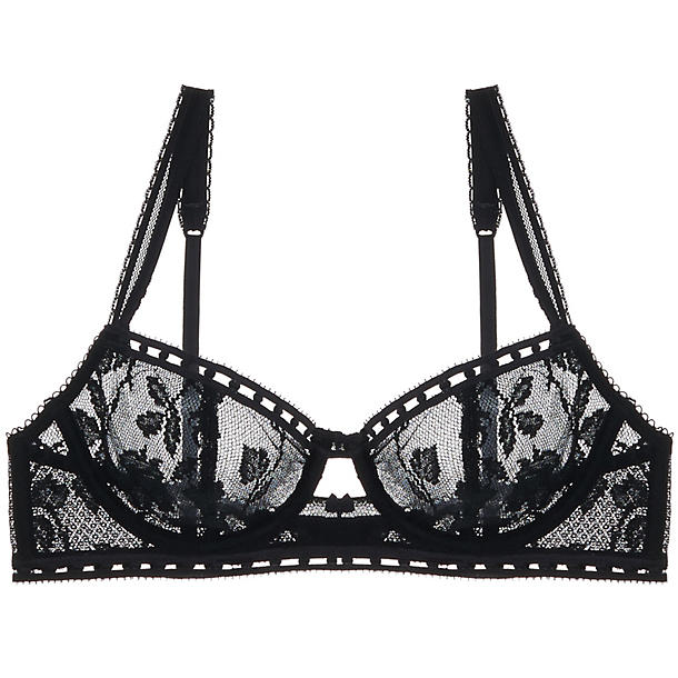 Heidi Klum Intimates Tuberose Tryst Underwire Bra in black