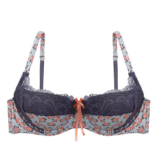 Heidi Klum Intimates Neon Waratah Contour Balconette Bra in gray