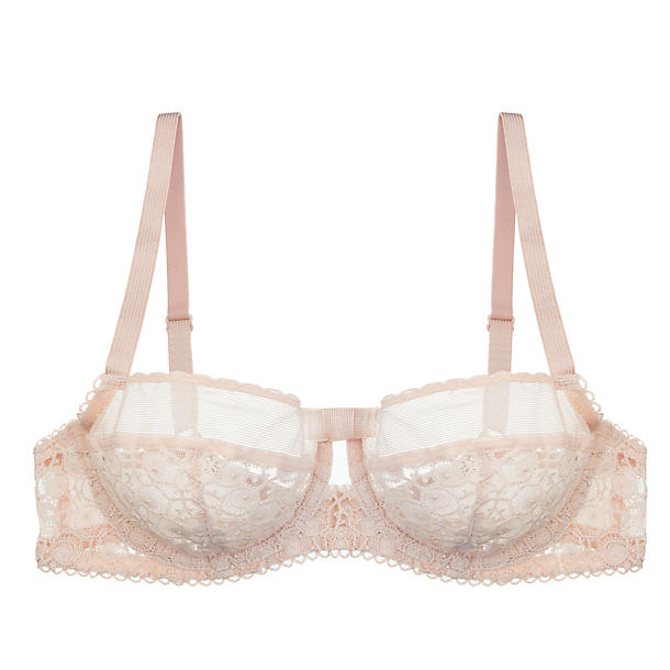 Huit De L'Air Half-Cup Bra in beige