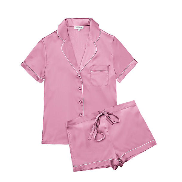 Journelle Bardot Short PJ Set in pink