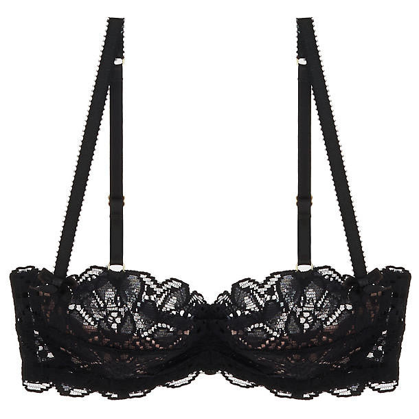 L'Agent Reia Padded Balcony Bra in black
