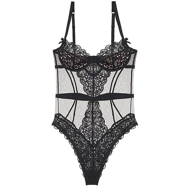L'Agent Reia Wired Bodysuit in black
