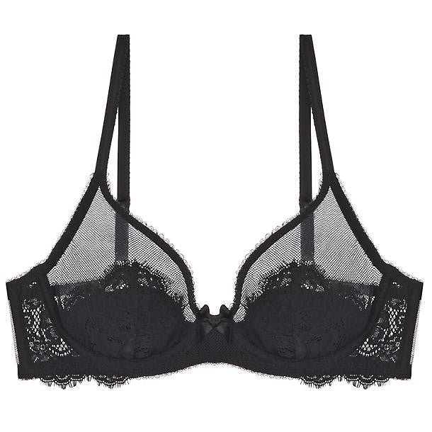 L'Agent Carmella Non-Padded Balcony Bra in black